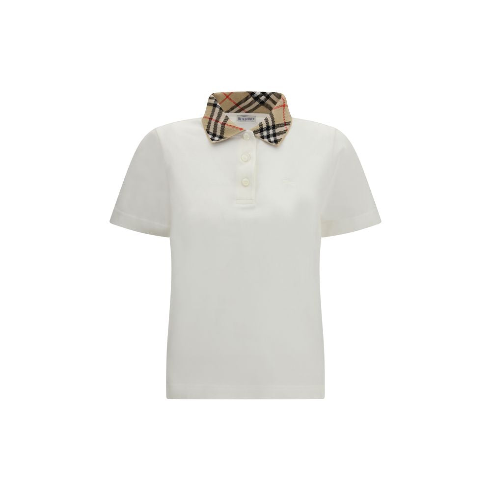 Burberry Weißes Poloshirt aus Baumwolle