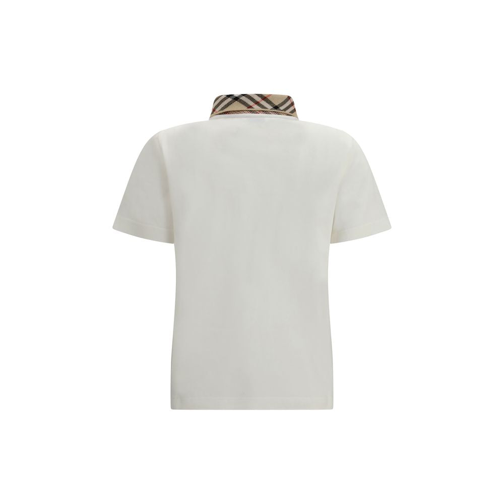 Burberry Weißes Poloshirt aus Baumwolle