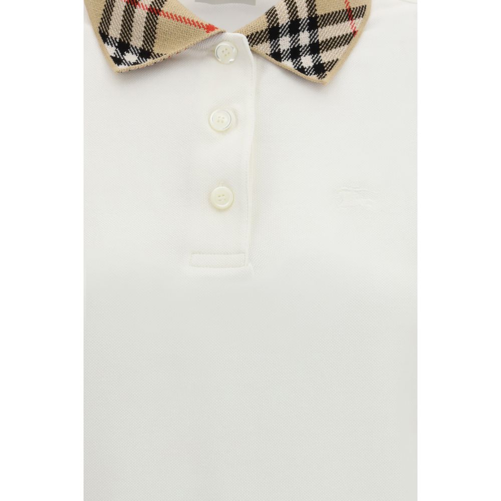 Burberry Weißes Poloshirt aus Baumwolle