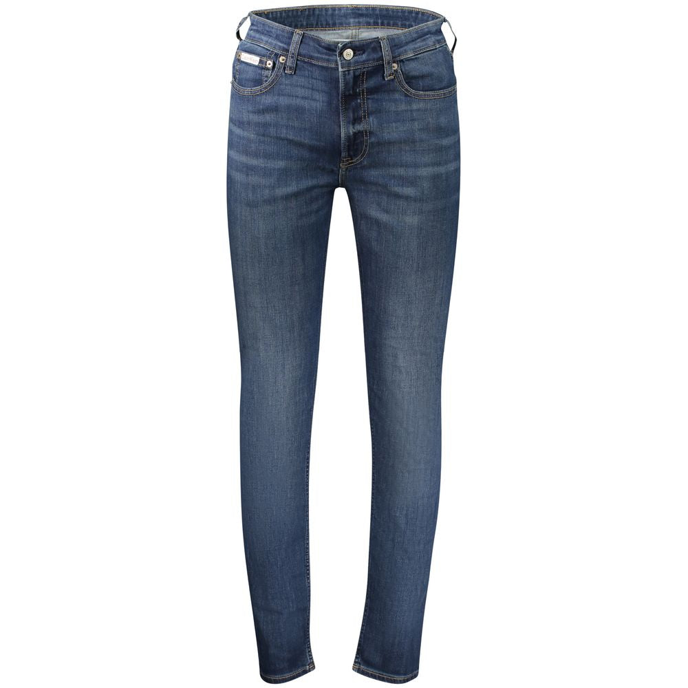 Calvin Klein Blu Cotton Herrenjeans