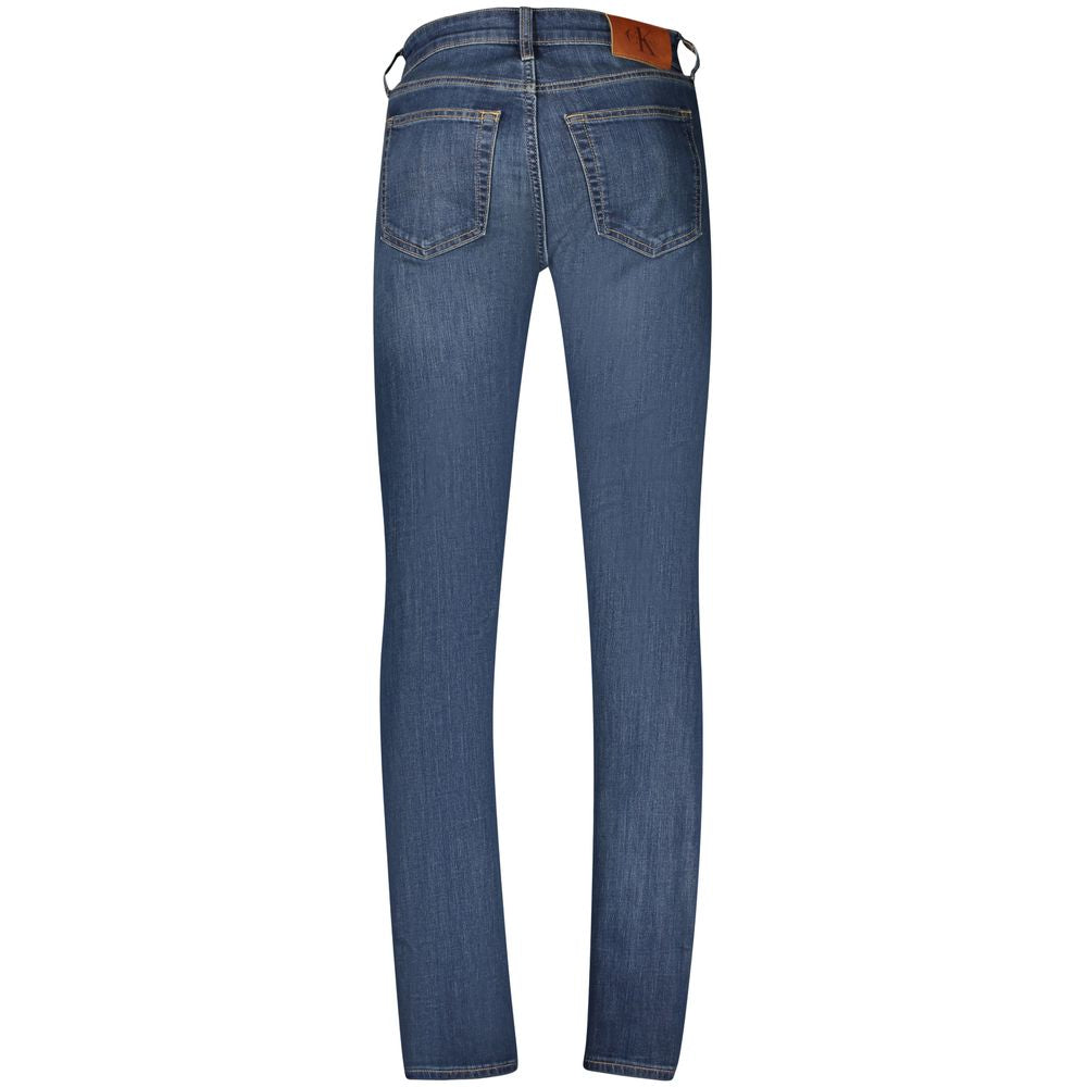 Calvin Klein Blu Cotton Herrenjeans