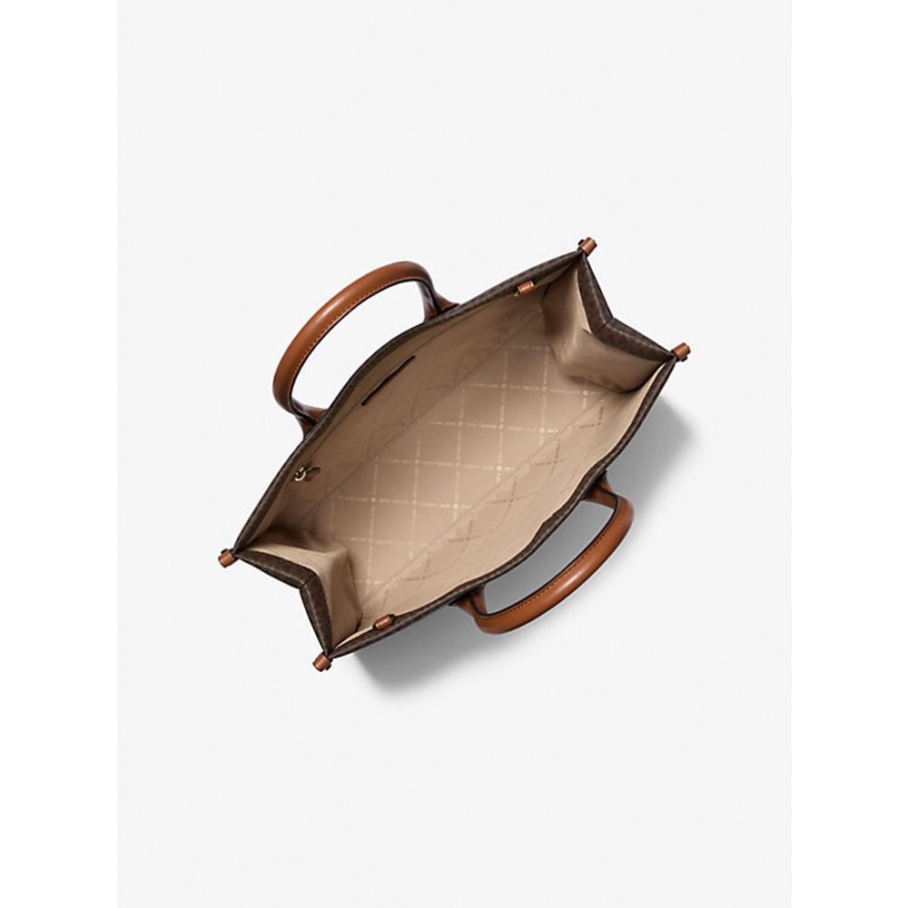 Michael Kors Braune Leder Schultertasche