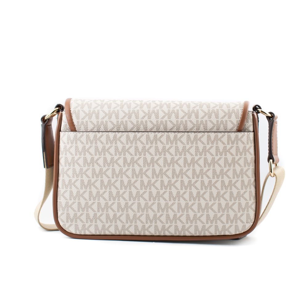 Michael Kors Beige Canvas Umhängetasche