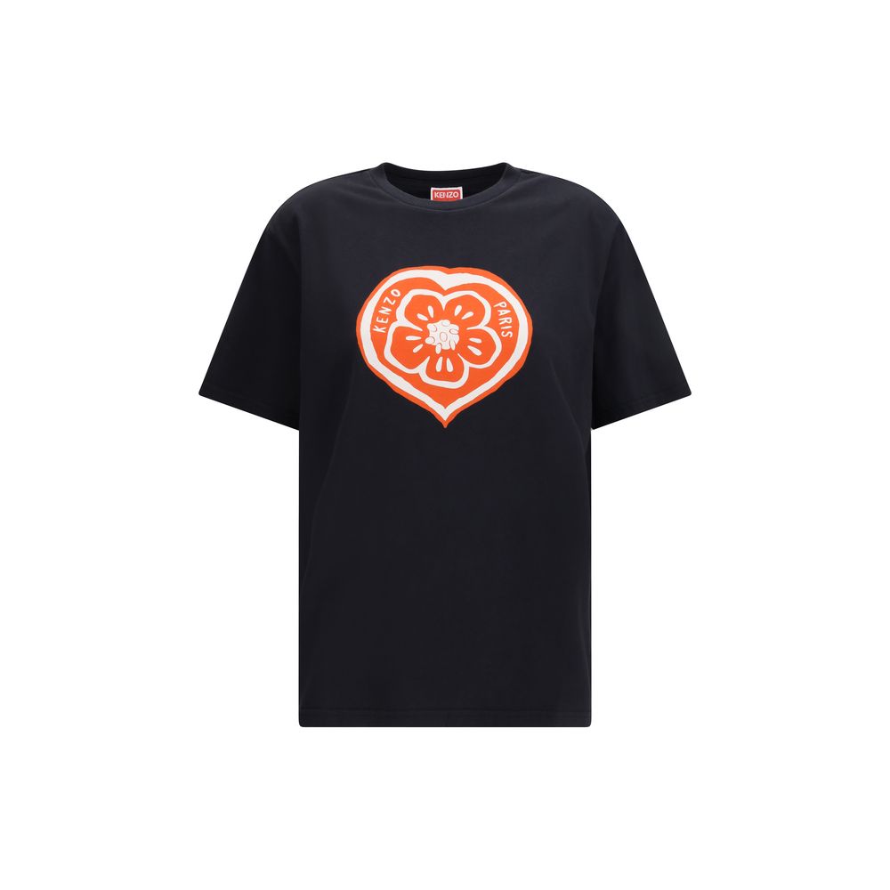 Kenzo Schwarzes Baumwoll-T-Shirt