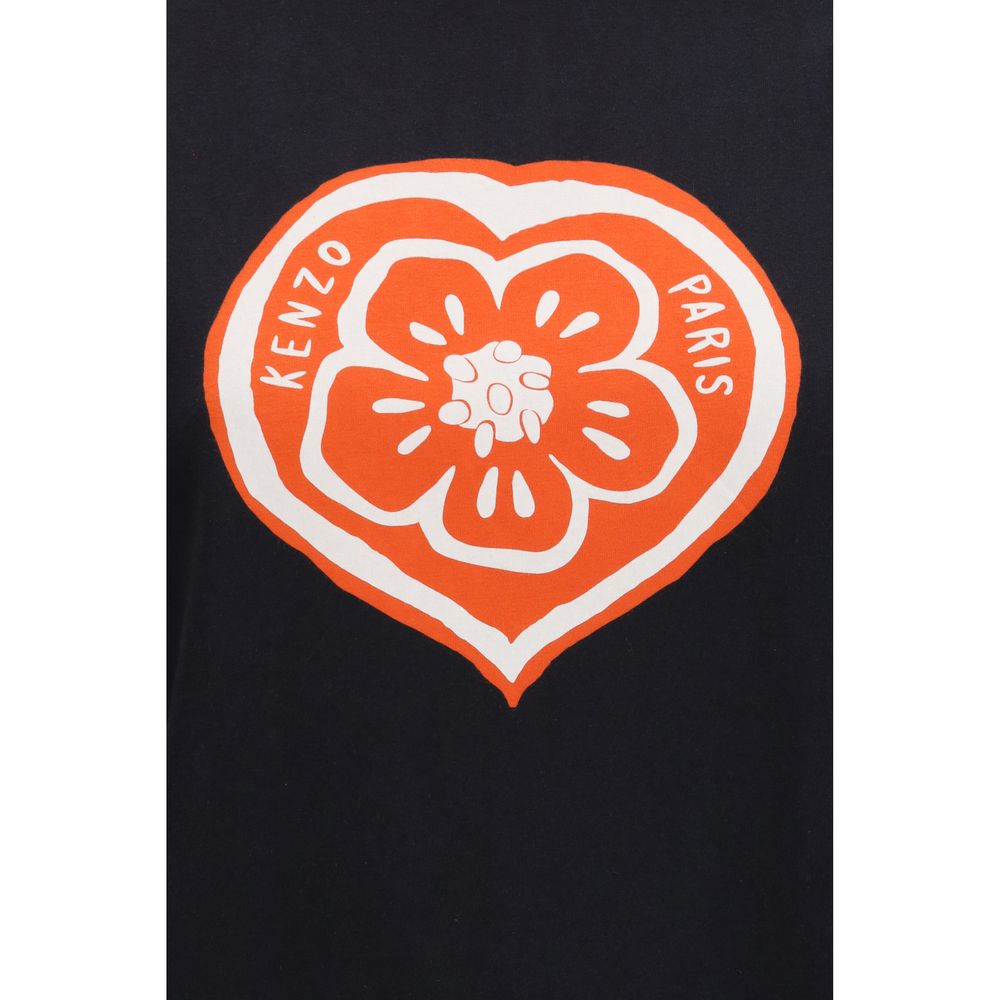 Kenzo Schwarzes Baumwoll-T-Shirt