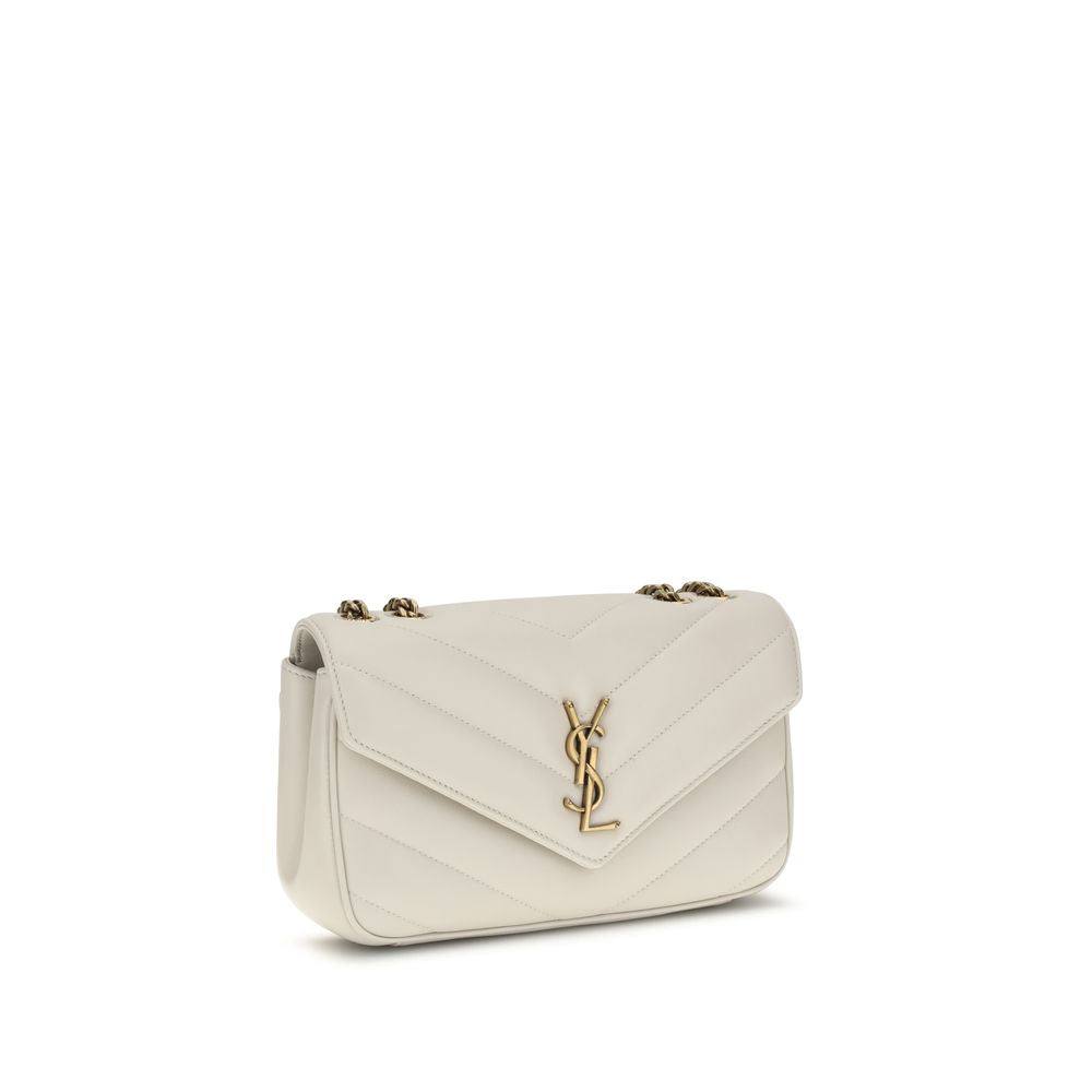 Saint Laurent Beige Lamm Ovis Aries Aries Schultertasche