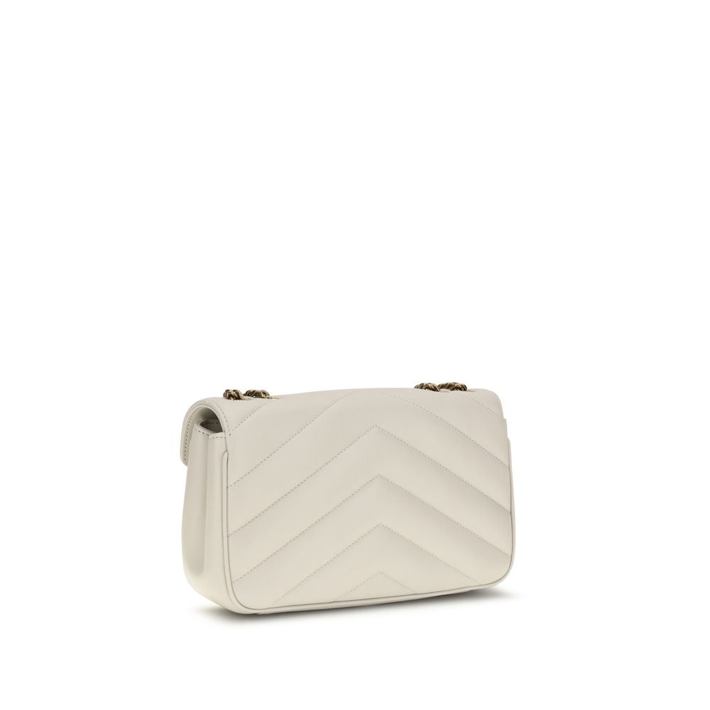 Saint Laurent Beige Lamm Ovis Aries Aries Schultertasche