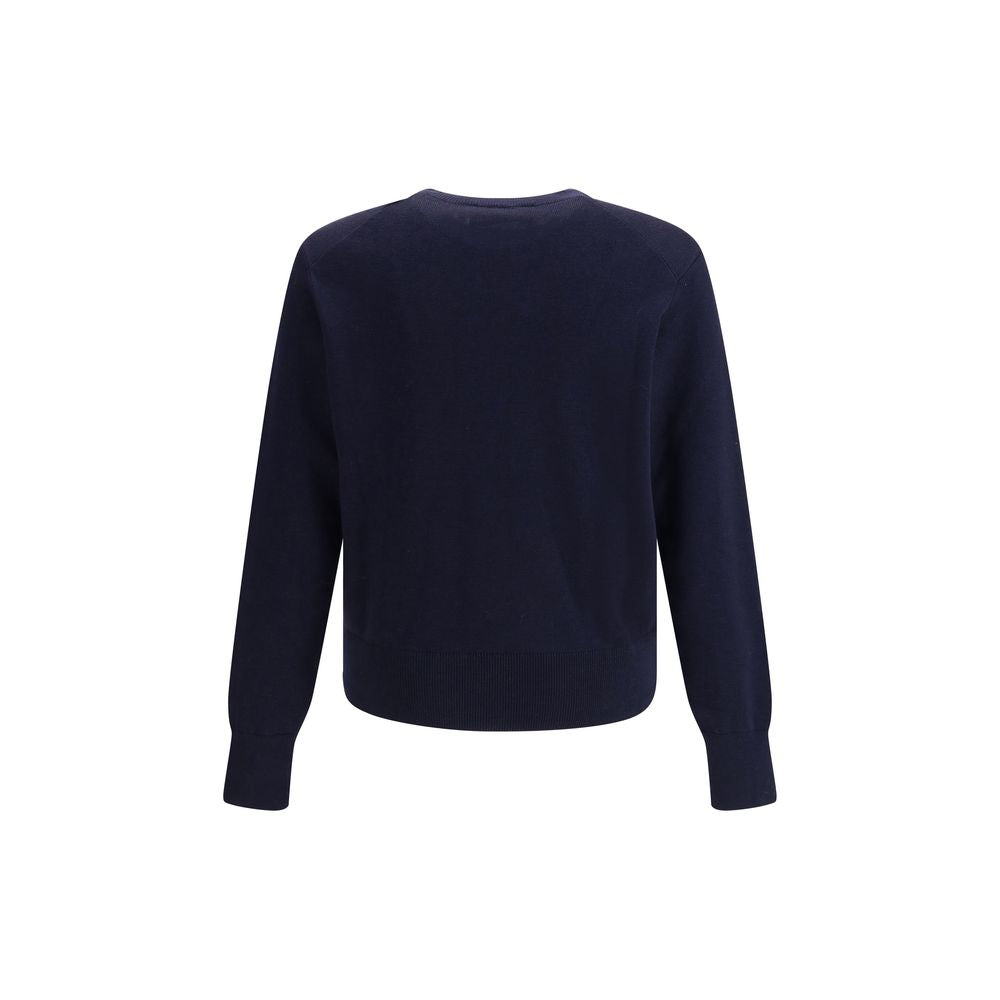 Ami Paris Blauer Pullover aus Merinowolle