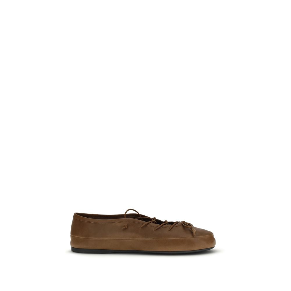 Miu Miu Braune Lammleder Ballerinas Ovis Aries Aries