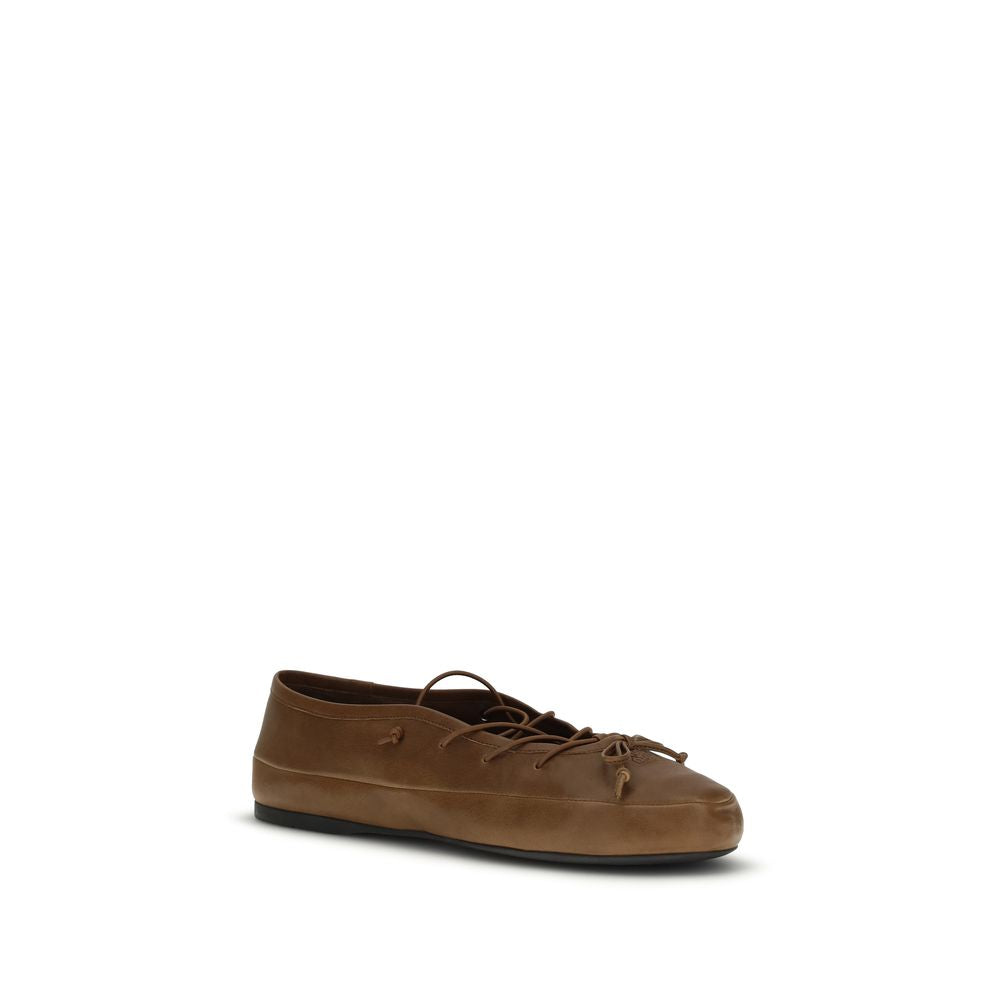Miu Miu Braune Lammleder Ballerinas Ovis Aries Aries