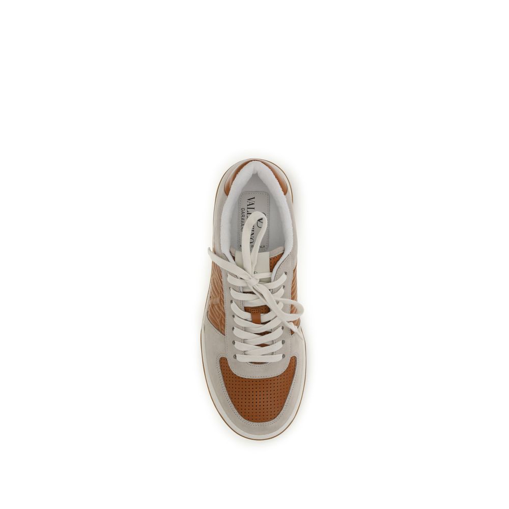 Valentino Garavani Mehrfarbige Bos Taurus Kalbsleder Sneaker