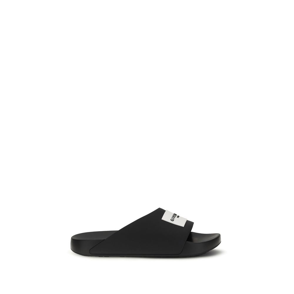 Givenchy Schwarze Gummipantoletten