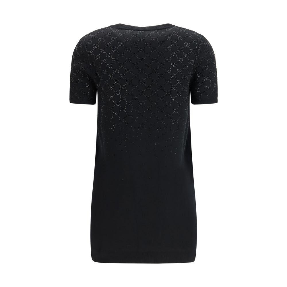 Gucci Schwarzes Woll-Freizeitkleid