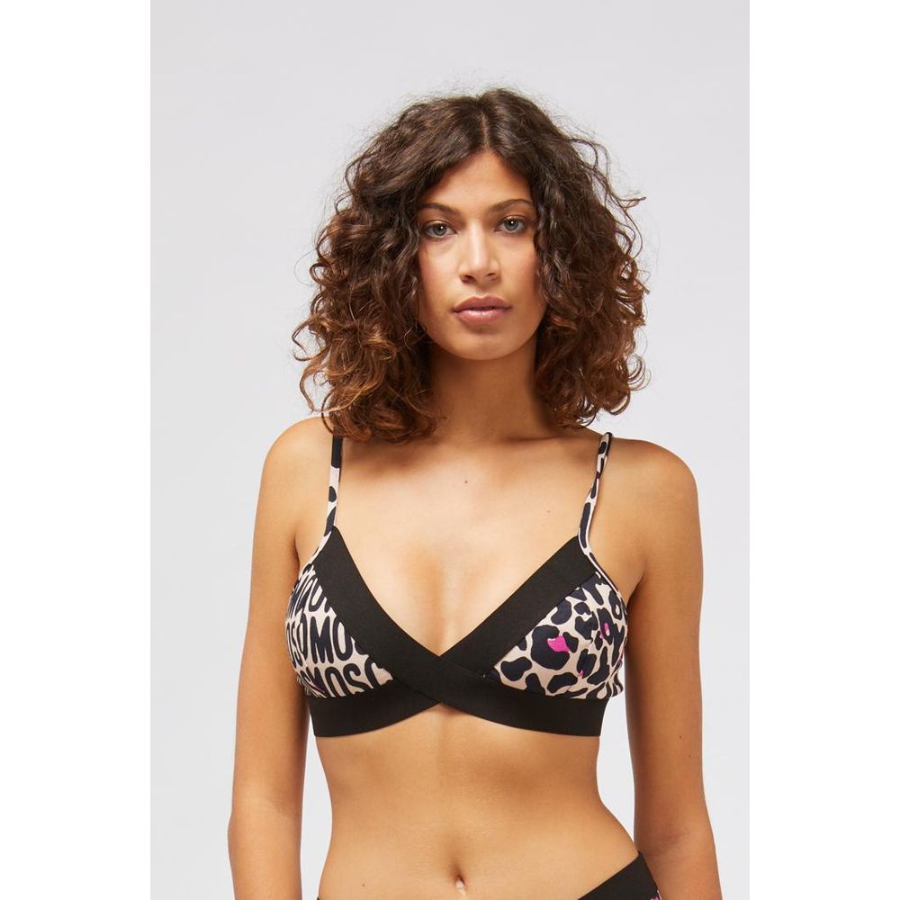 Moschino Weißer Baumwoll-BH