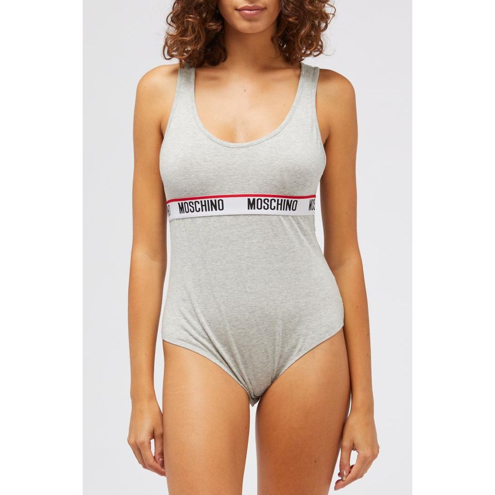 Moschino Grauer Baumwollbody