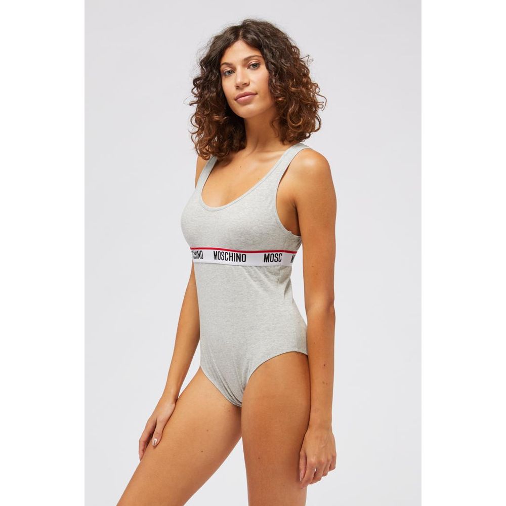 Moschino Grauer Baumwollbody