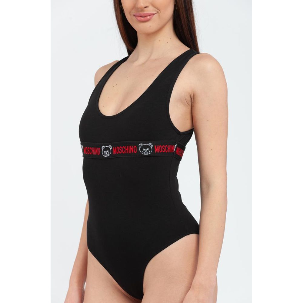 Moschino Schwarzer Baumwollbody