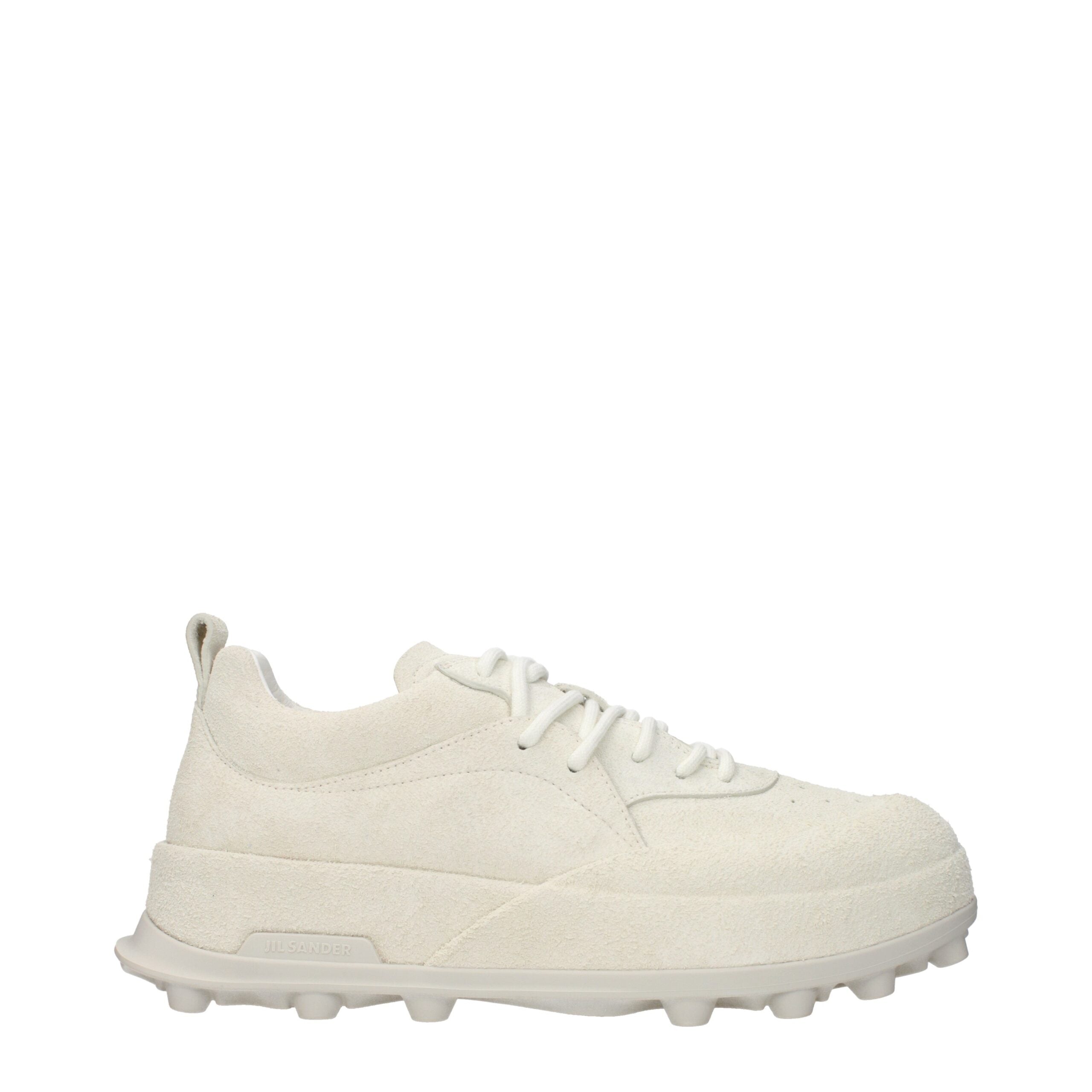 Jil Sander Beige Leder-Sneakers