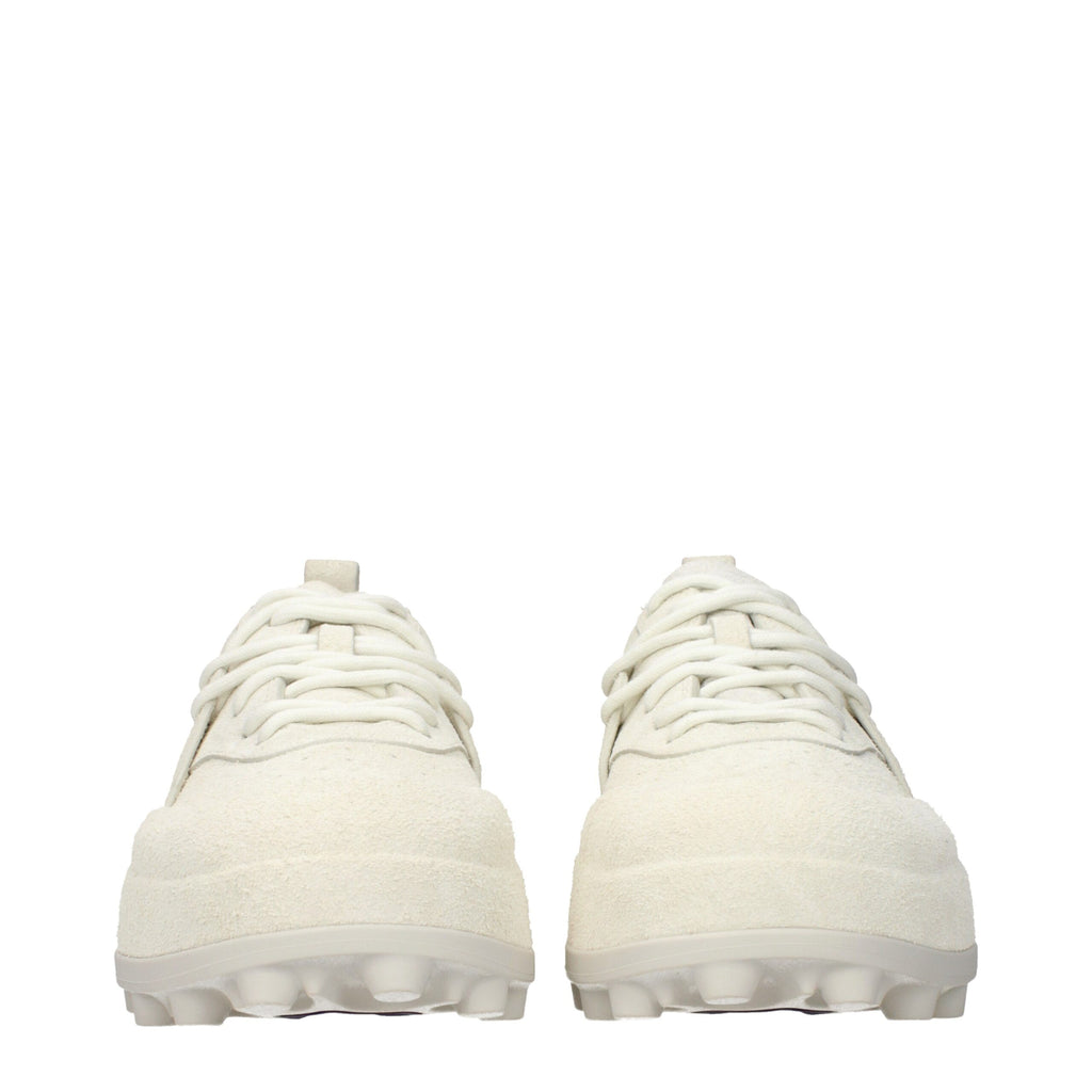 Jil Sander Beige Leder-Sneakers