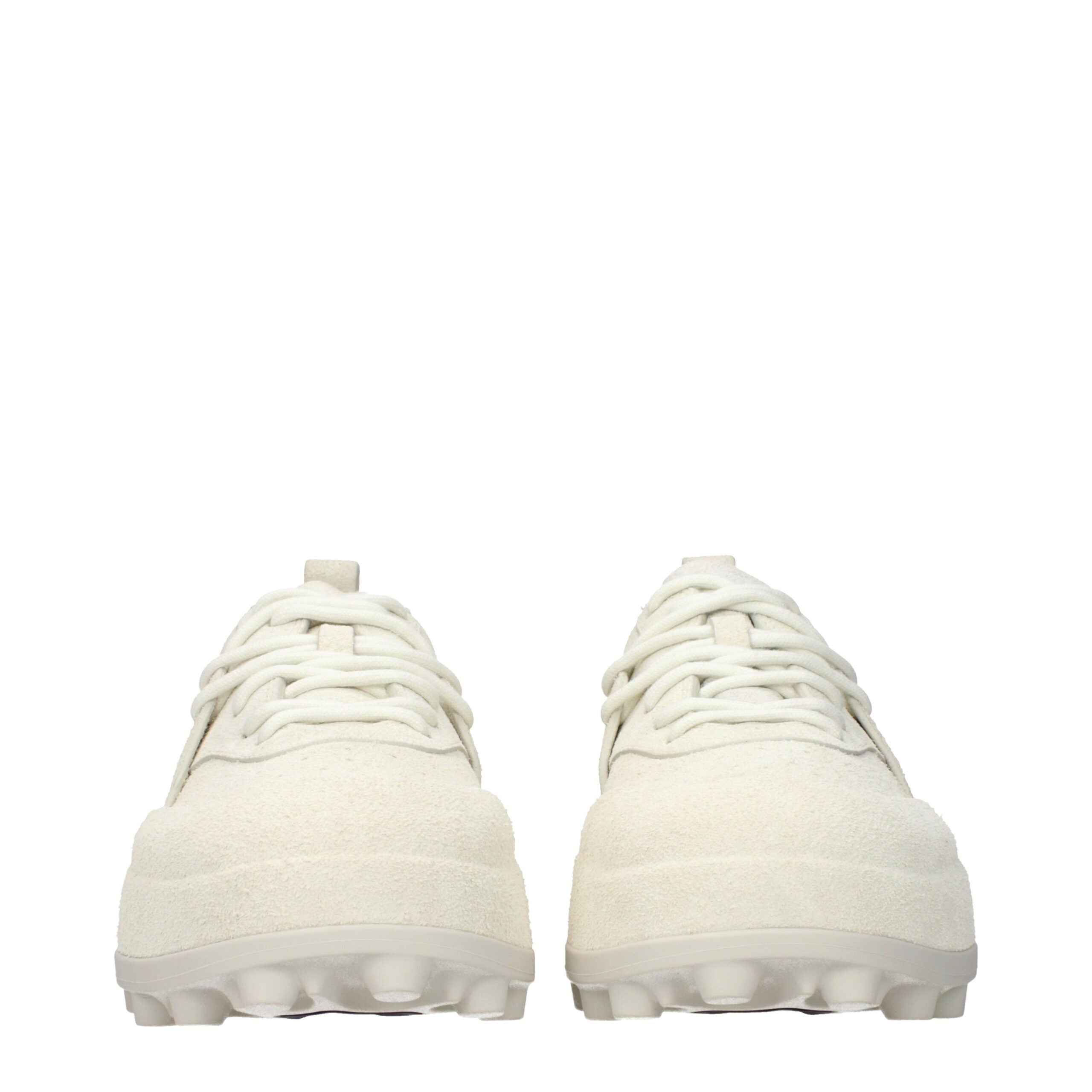 Jil Sander Beige Leder-Sneakers