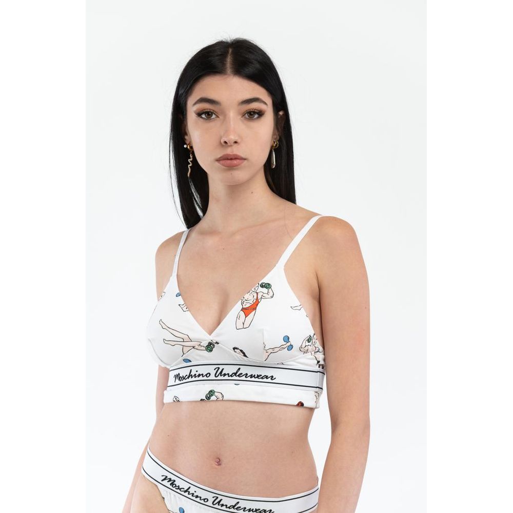 Moschino Weiße Baumwoll-Tanktops