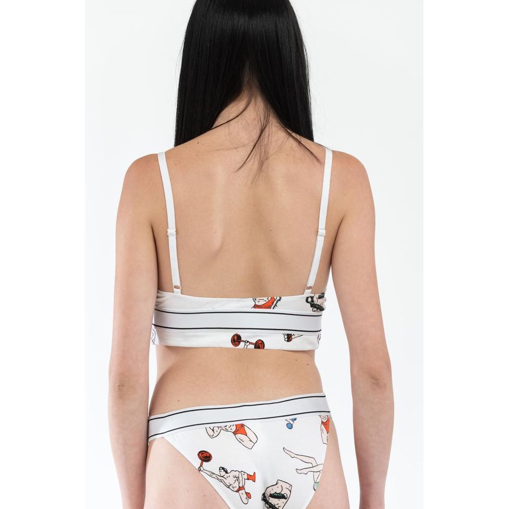 Moschino Weiße Baumwoll-Tanktops
