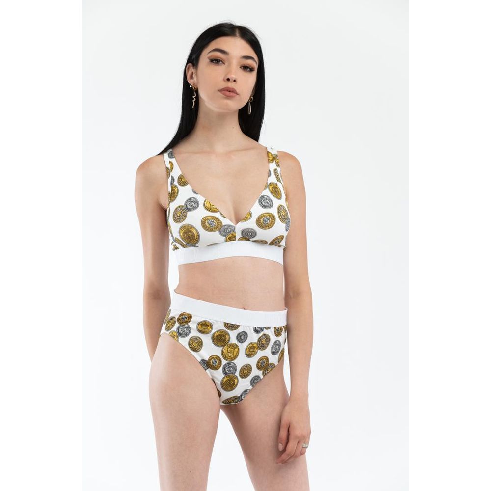 Moschino Weißer Baumwoll-BH