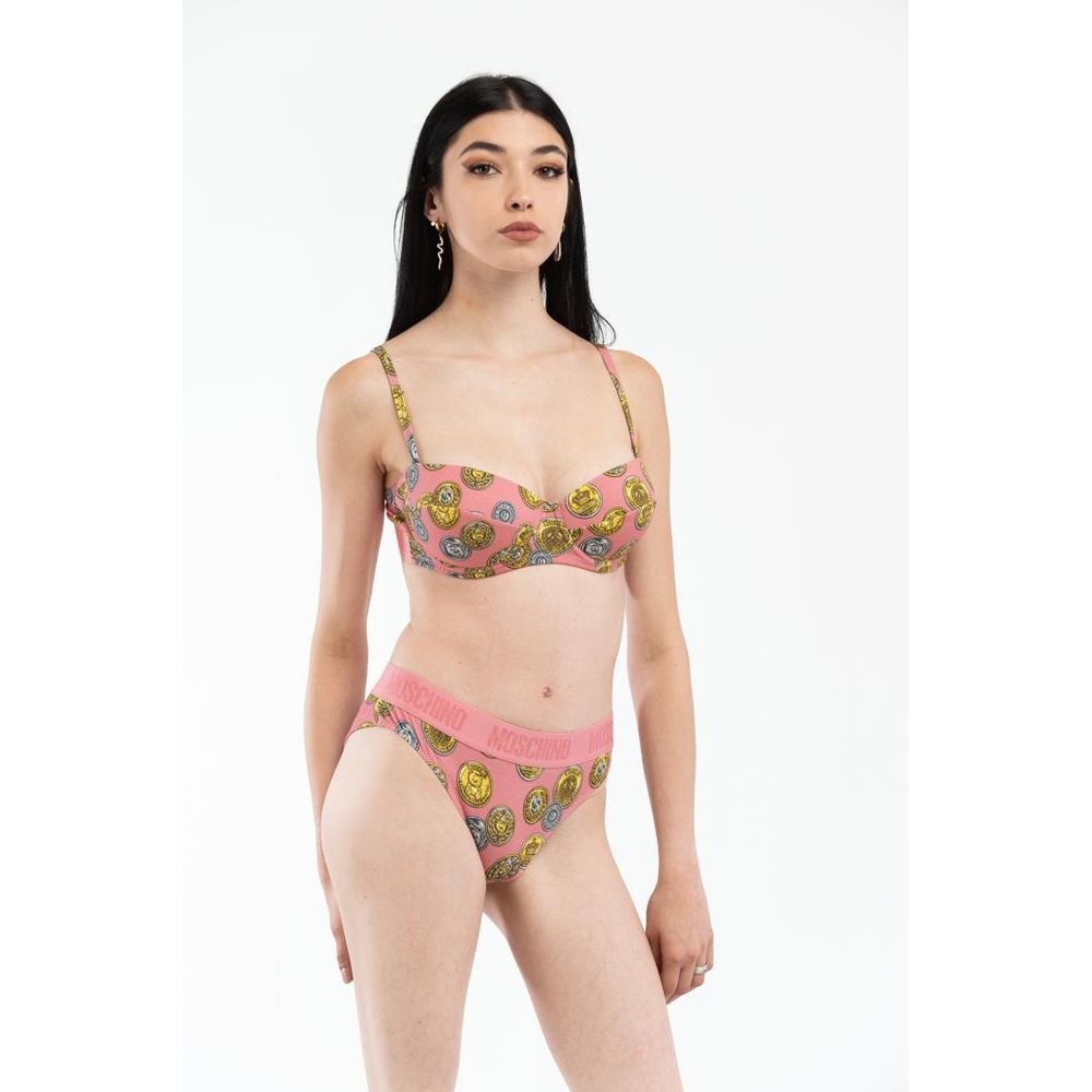 Moschino Pink Cotton Bra