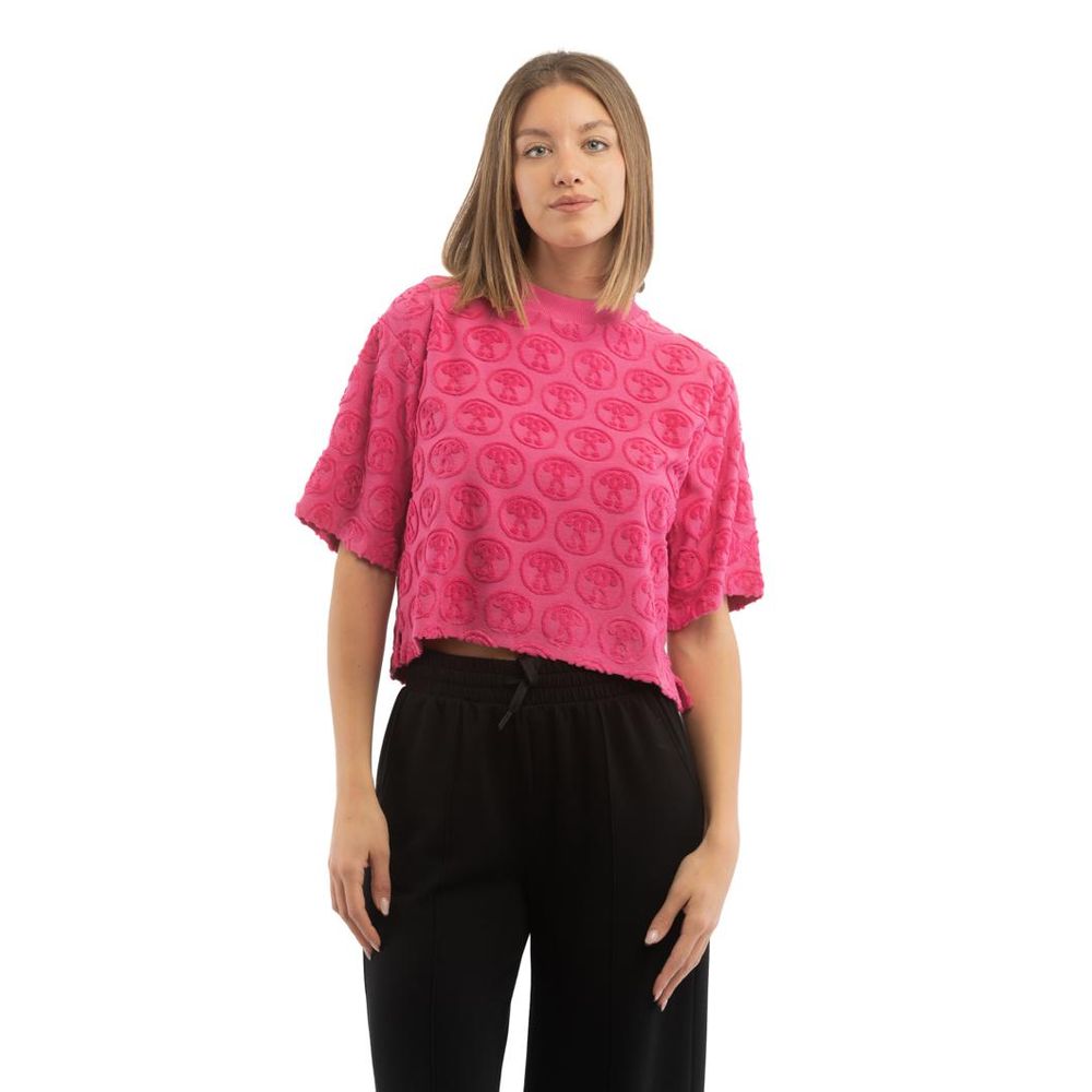 Moschino Fuchsia Baumwoll-T-Shirt