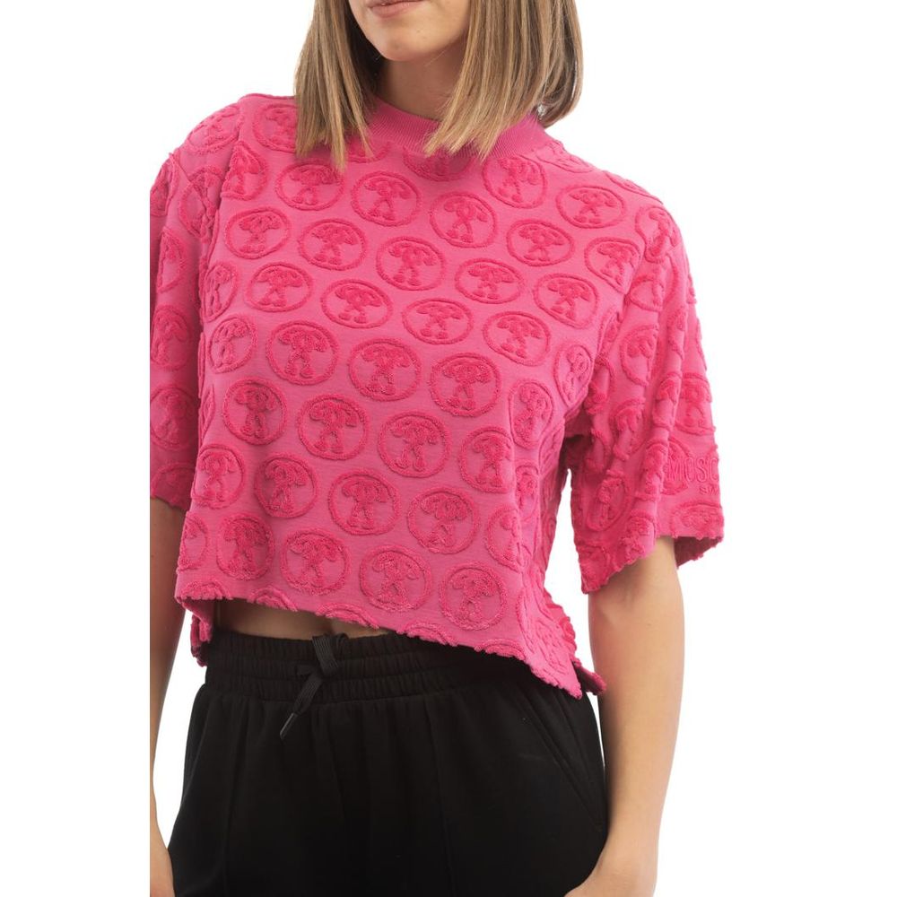 Moschino Fuchsia Baumwoll-T-Shirt