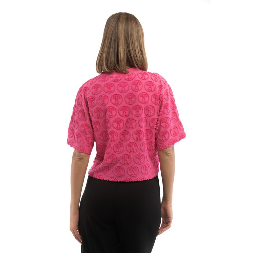 Moschino Fuchsia Baumwoll-T-Shirt