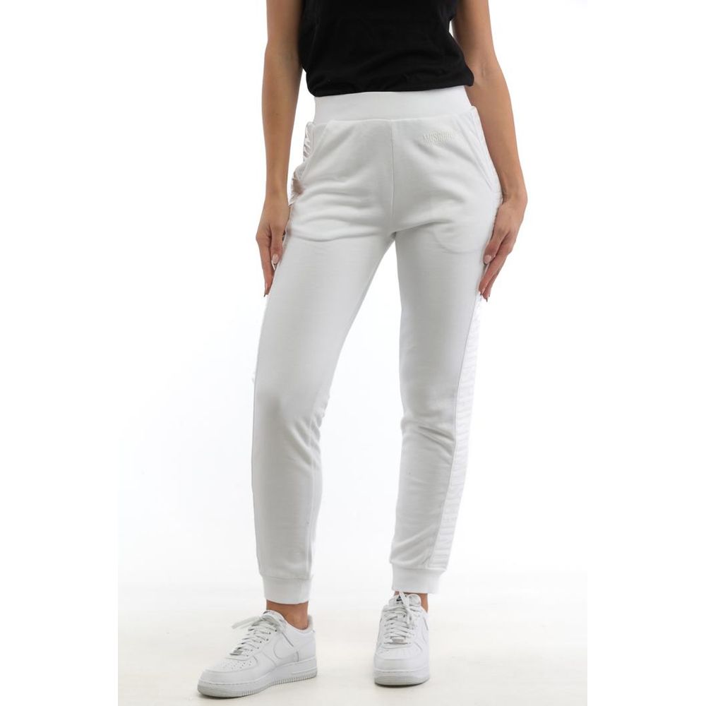 Moschino Weiße Baumwoll-Jogginghose (Trainingshose)