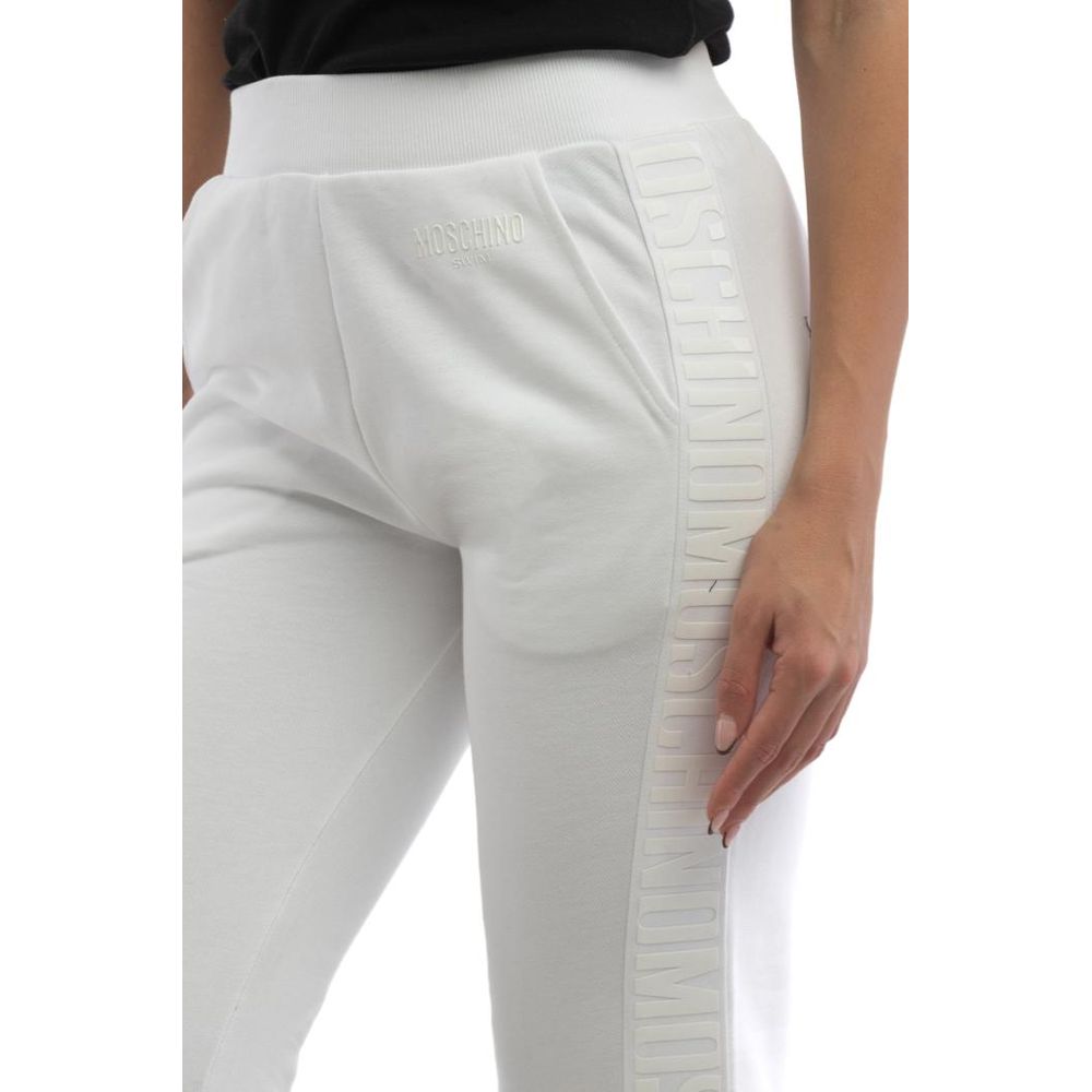 Moschino Weiße Baumwoll-Jogginghose (Trainingshose)