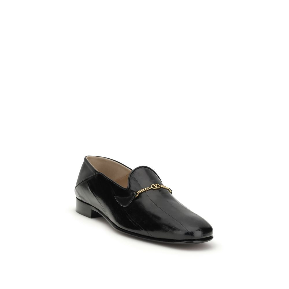 Valentino Garavani Schwarze Hagfisch-Slipper