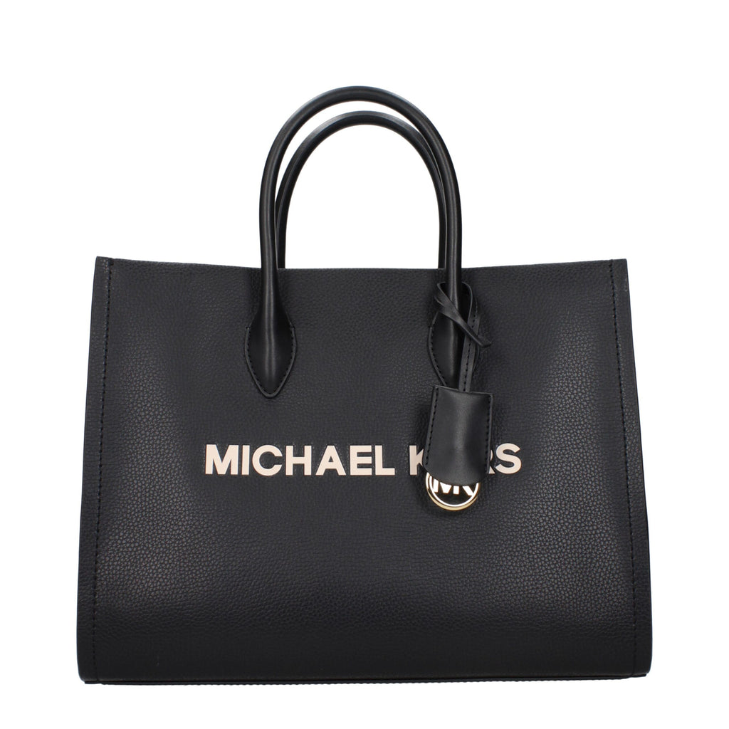Michael Kors Schwarze Lederhandtasche