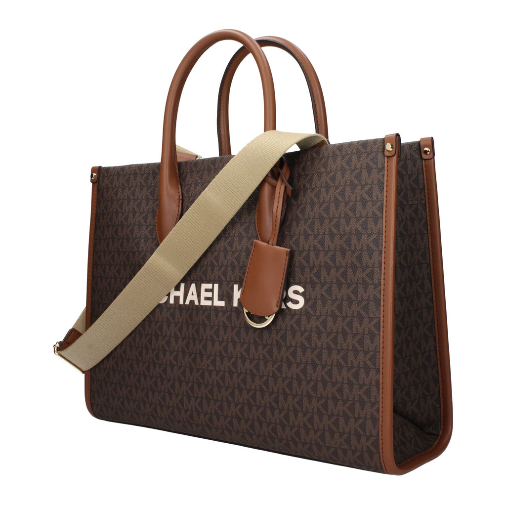 Michael Kors Braune Stoffhandtasche
