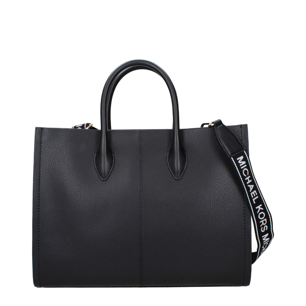 Michael Kors Schwarze Lederhandtasche