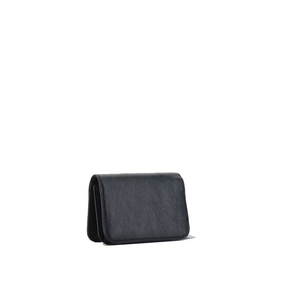Balenciaga Schwarzer Kartenhalter aus Lammleder