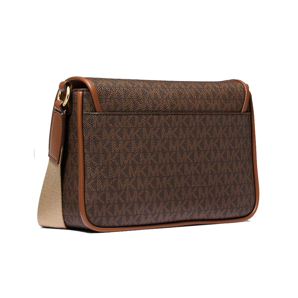 Michael Kors Braune Canvas Umhängetasche
