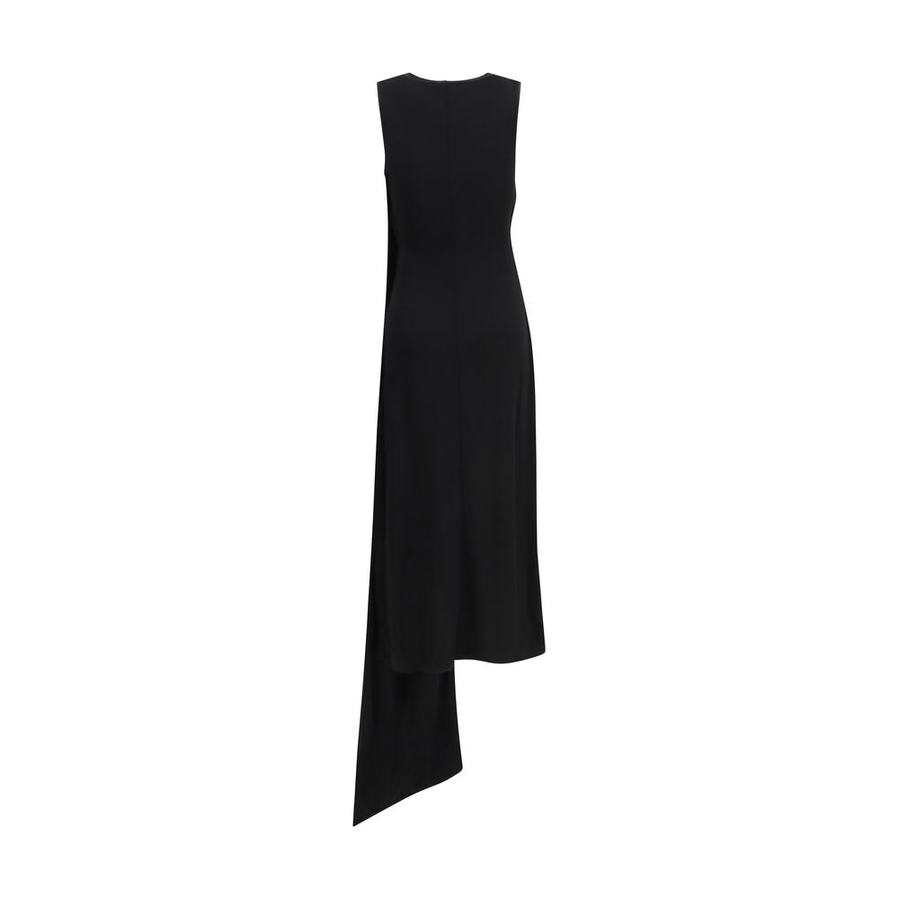 Ami Paris Schwarzes Viskose-Freizeitkleid