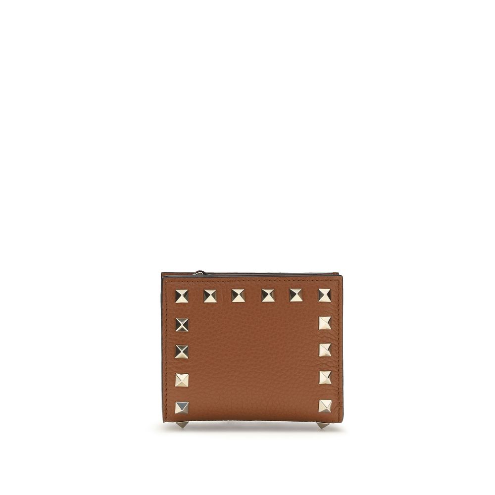 Valentino Garavani Braunes Lamm Ovis Aries Aries Portemonnaie