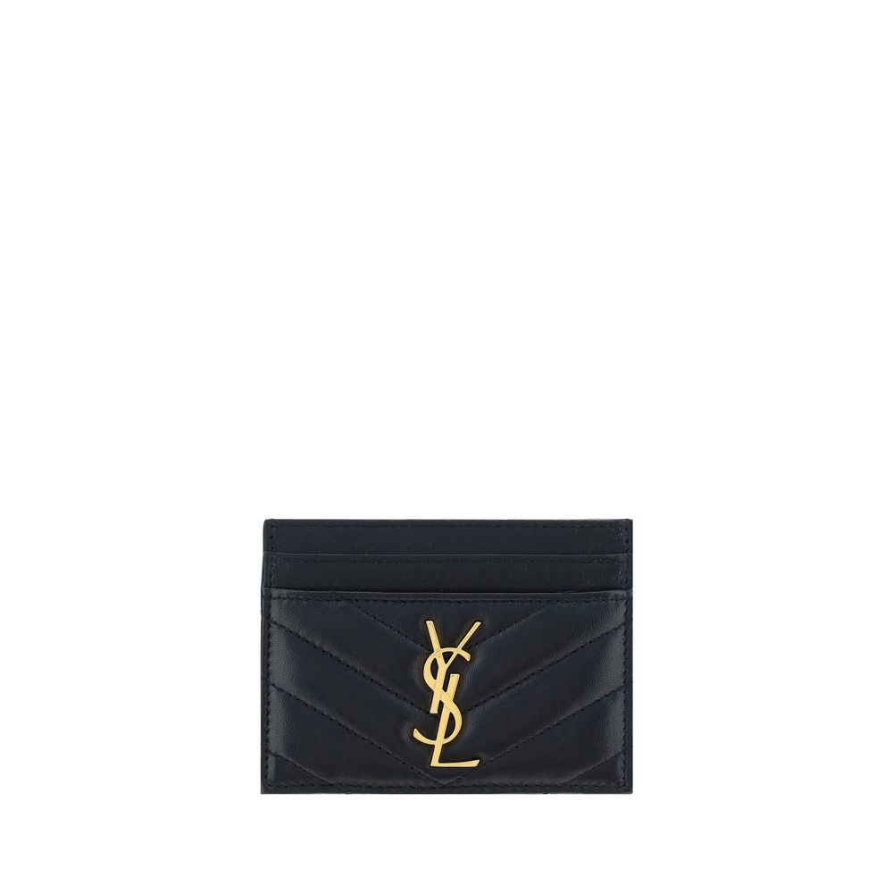Saint Laurent Schwarzes Lamm Ovis Aries Aries Portemonnaie
