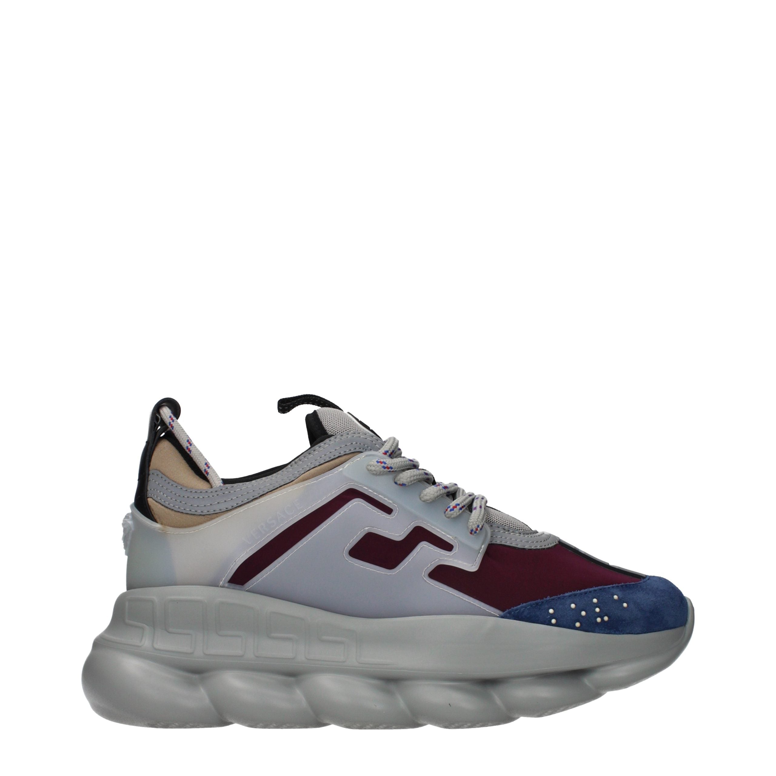 Versace Mehrfarbige Stoff-Sneaker mit Chunky-Sohle