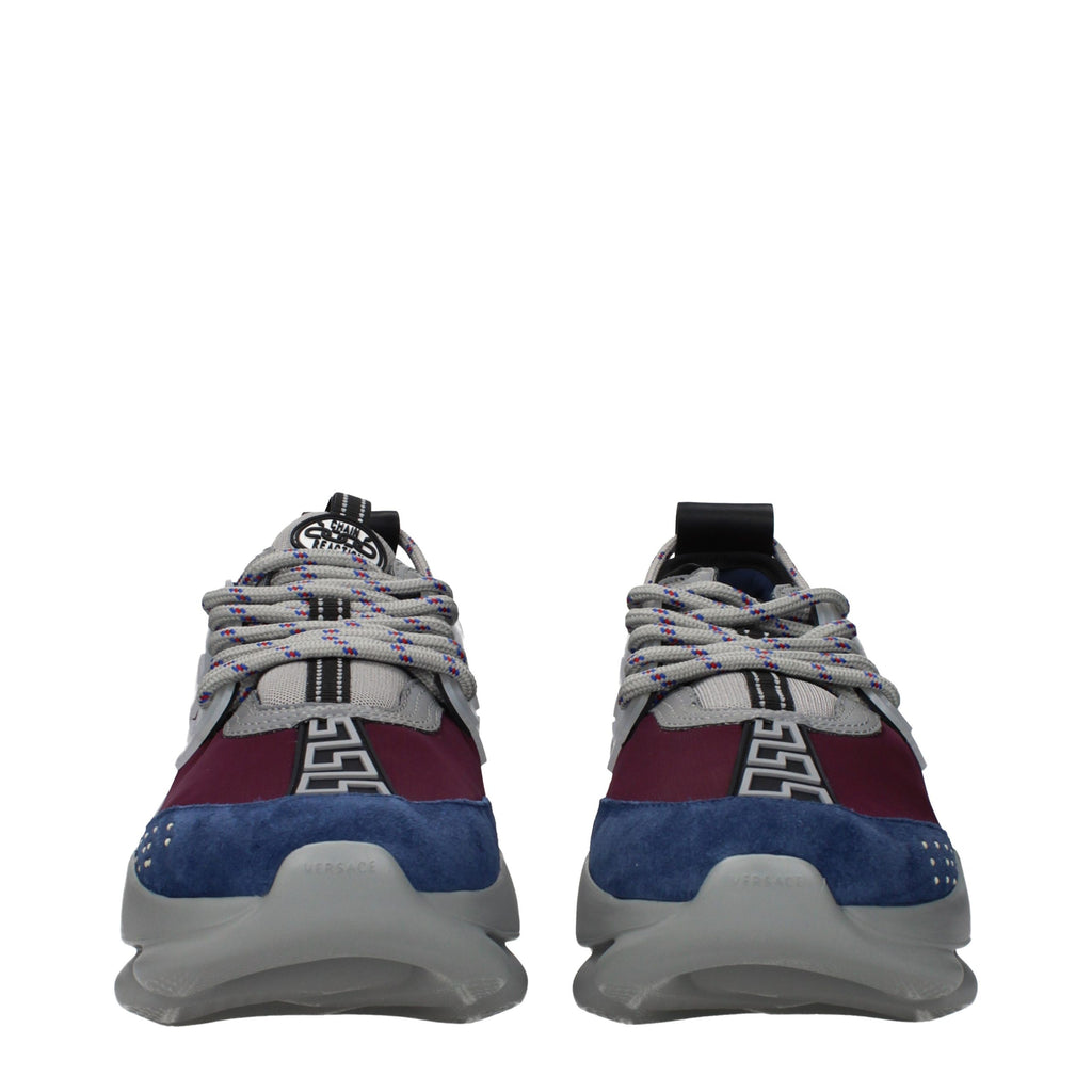 Versace Mehrfarbige Stoff-Sneaker mit Chunky-Sohle