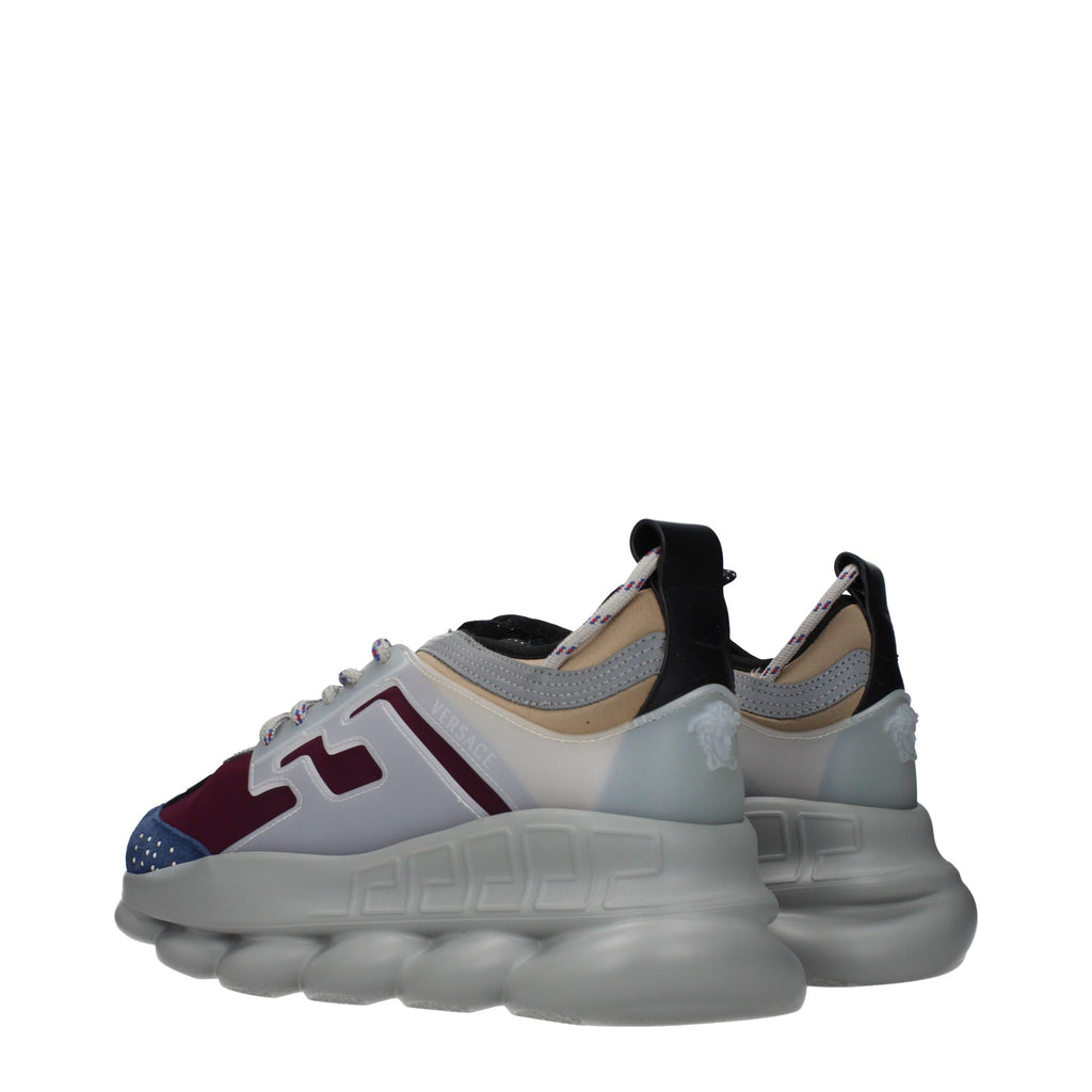 Versace Mehrfarbige Stoff-Sneaker mit Chunky-Sohle
