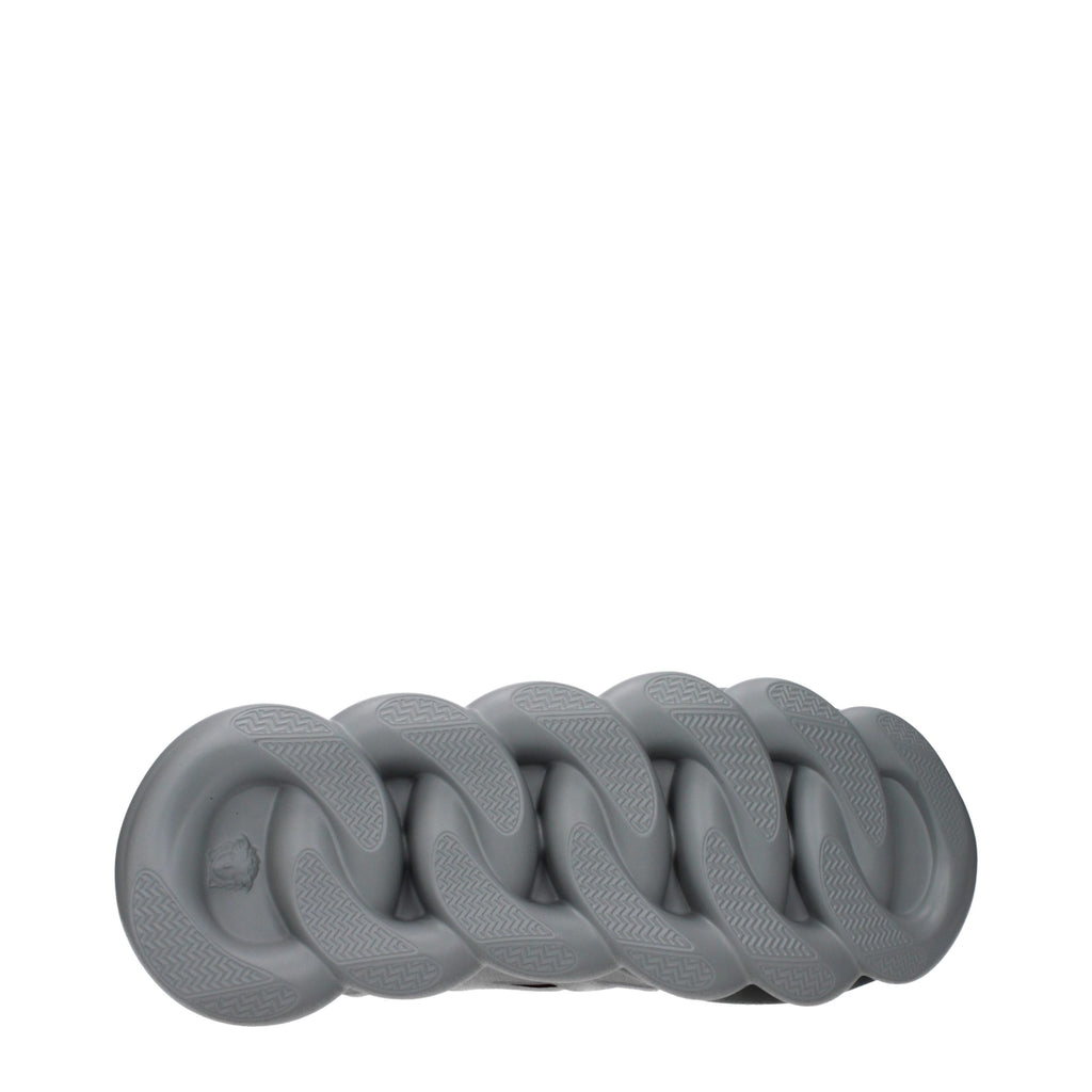 Versace Mehrfarbige Stoff-Sneaker mit Chunky-Sohle