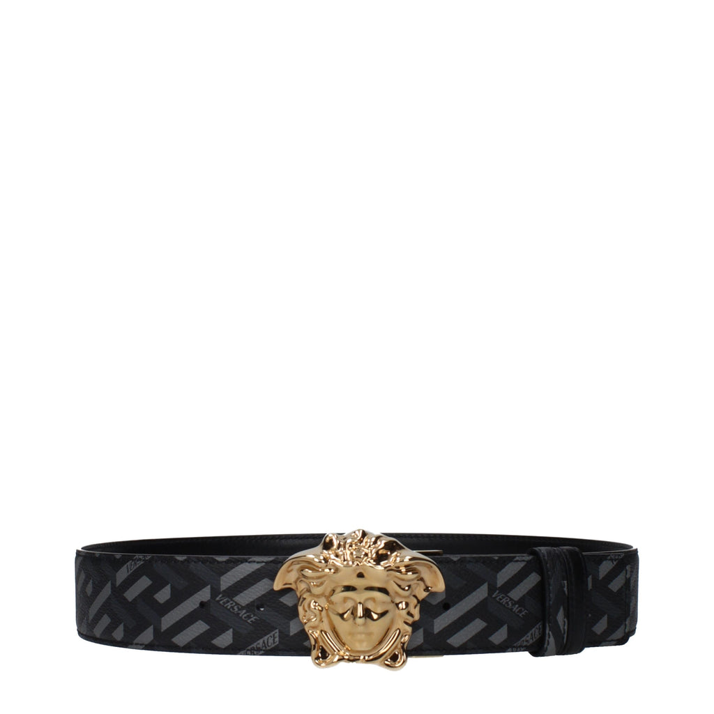 Versace Grauer Gürtel aus Polyester