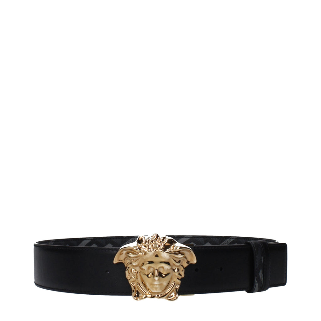 Versace Grauer Gürtel aus Polyester