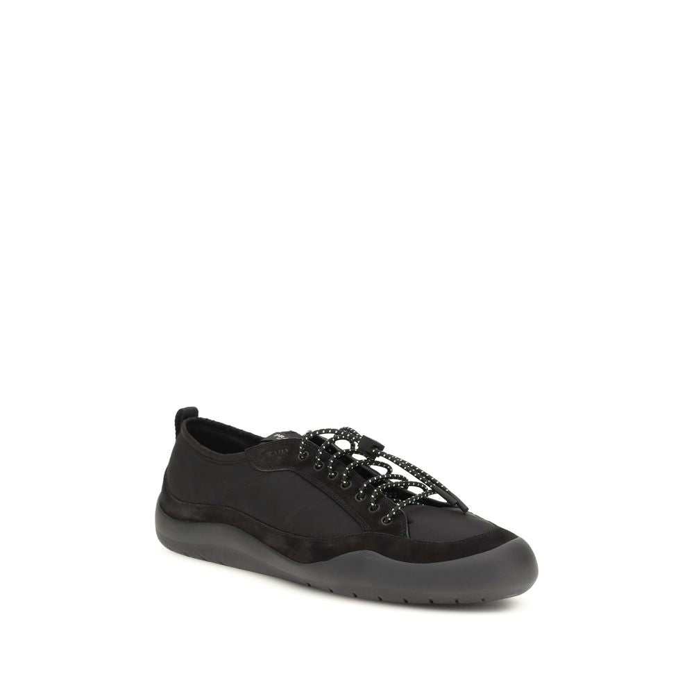 Prada Schwarze Sportschuhe aus recyceltem Polyamid
