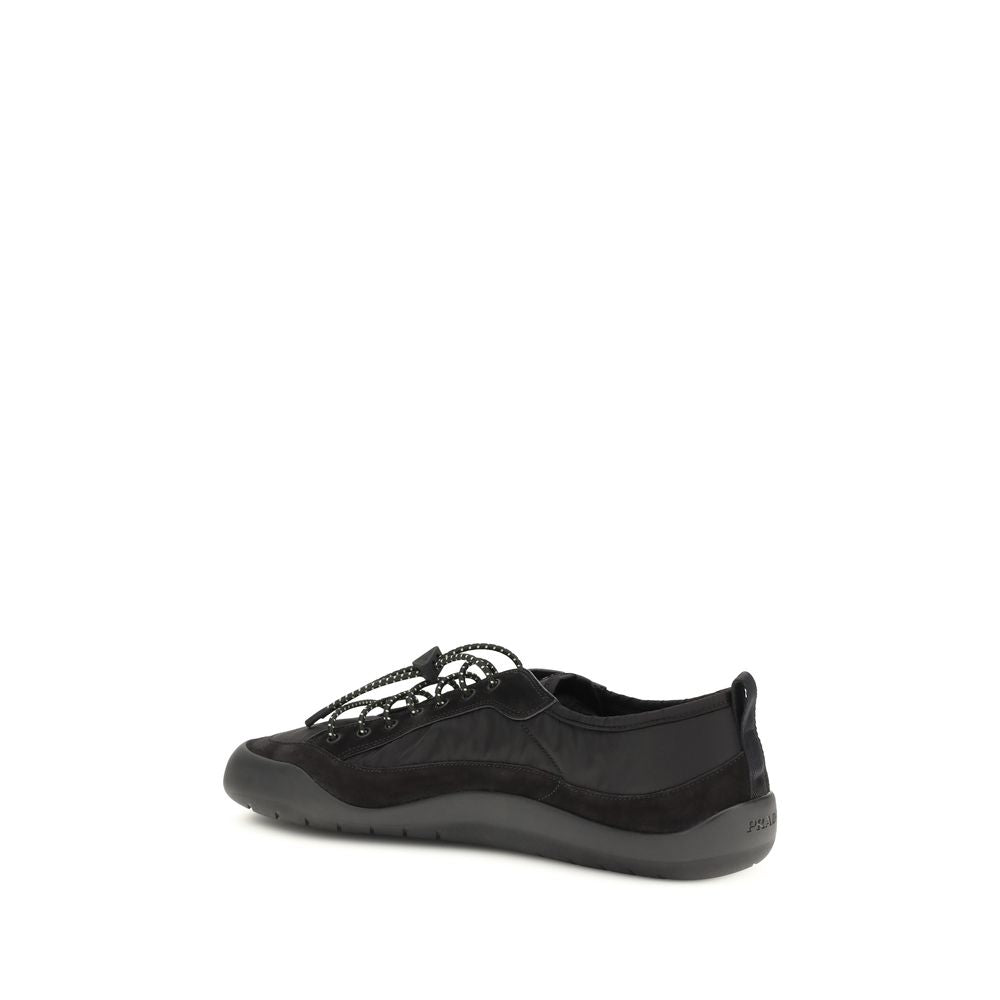 Prada Schwarze Sportschuhe aus recyceltem Polyamid
